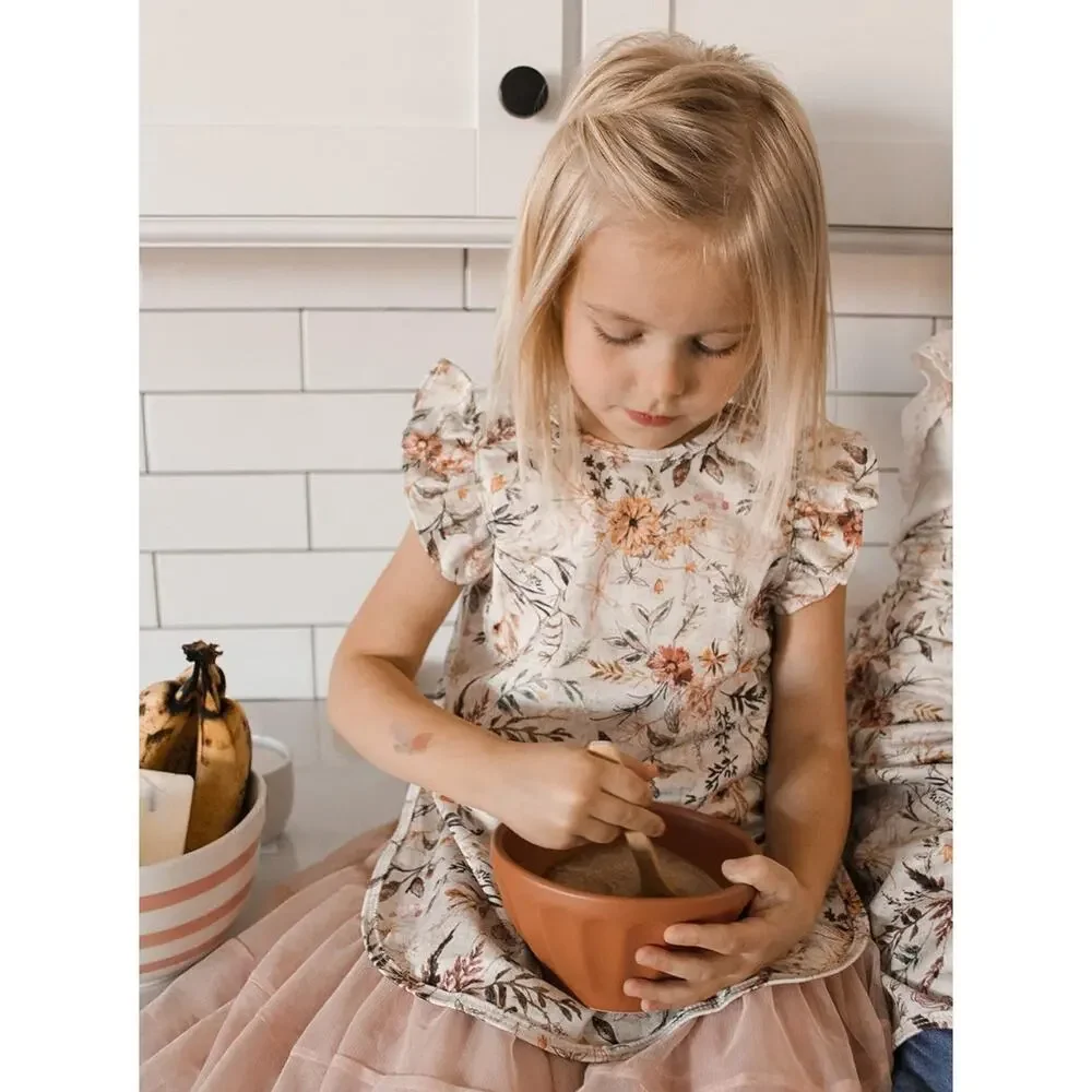 Flutter Delilah Floral bib Baby & Toddler Soft Waterproof Stain Resistant 6m-3T